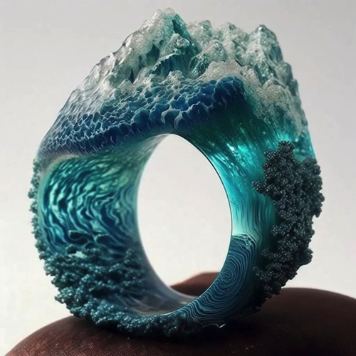 荒波の指輪のデザイン