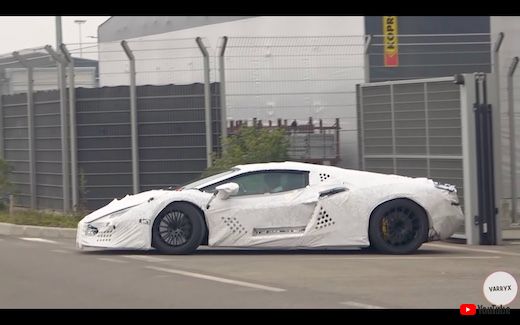 ランボルギーニ アヴェンタドール 後継 プロトタイプ テスト車両