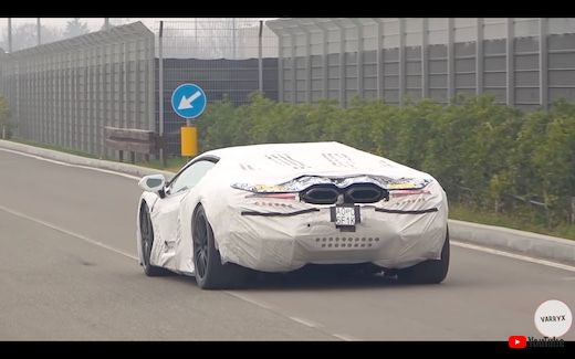 ランボルギーニ アヴェンタドール 後継 プロトタイプ テスト車両