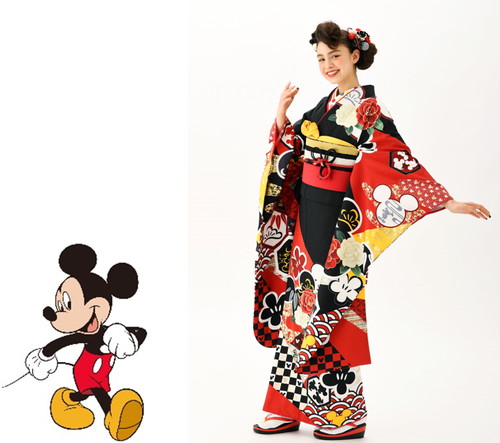 「ディズニー振袖」