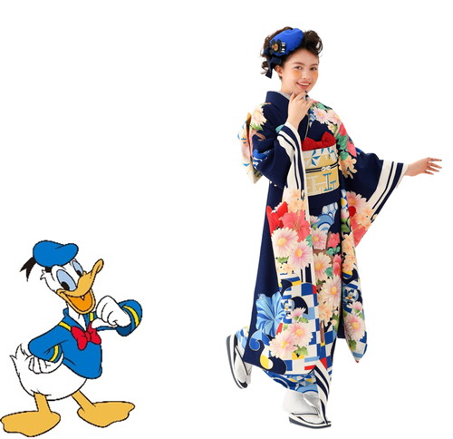 「ディズニー振袖」