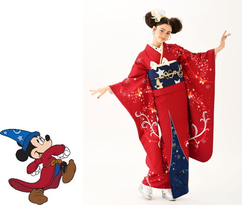 「ディズニー振袖」
