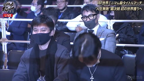 ABEMAのボクシング中継に登場した島田紳助