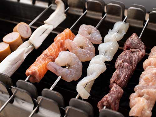 スパイス BBQ Nicole 新宿 ニコル お団子食べ放題 回転串焼き カフェタイム