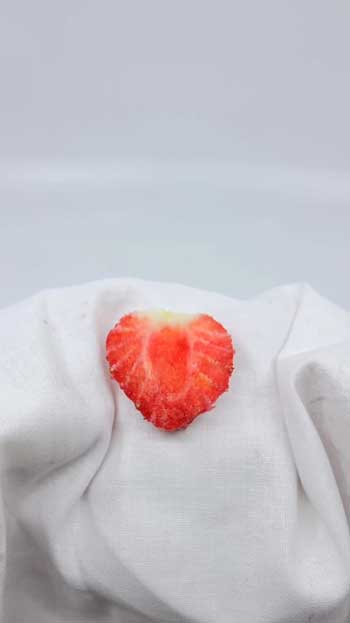 いちご 刺繍 リアル 食べ物 アート