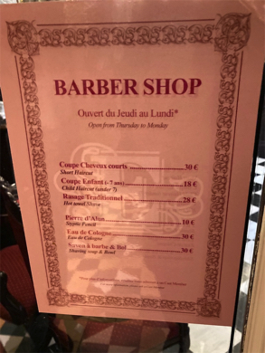 ディズニーランドで髪を切ってもらった写真がすてき