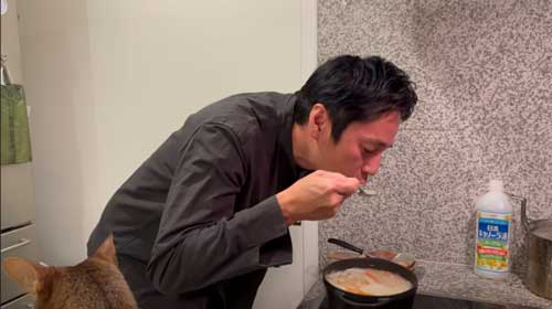 料理中に登場する猫