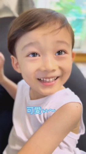 褒めてくれるレツくん