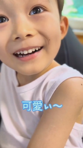 褒めてくれるレツくん