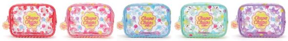 ハローキティ、マイメロディ、シナモロール、ポチャッコ、クロミをデザインしたポーチ（全5種）