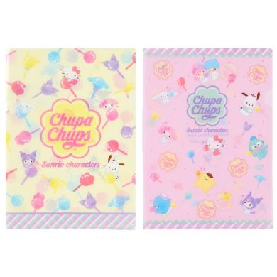 イエローとピンクのデザインがキュート！クリアファイルセット