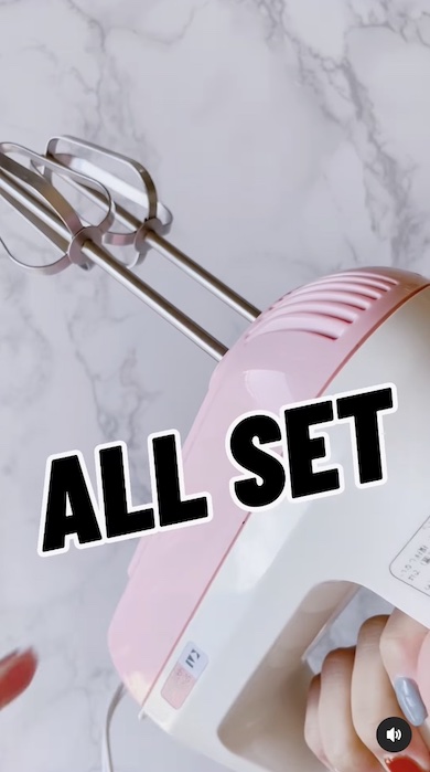 ミキサーのセット完了の写真