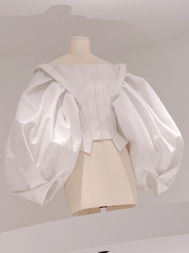 真っ白だからシワのより方・影の落ち方が分かりやすいの画像