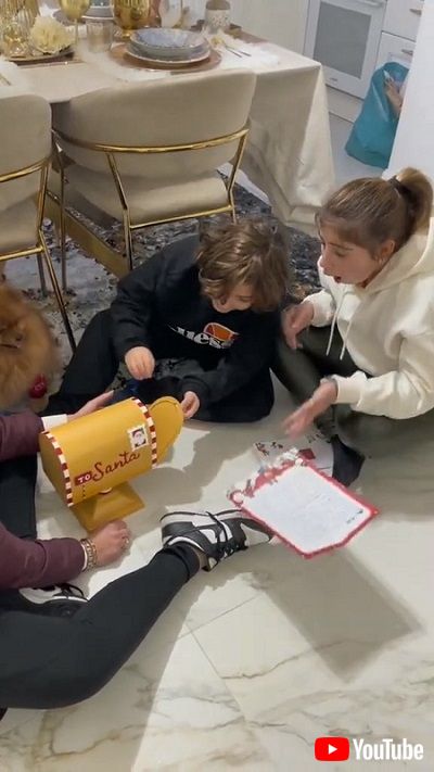 子犬をサプライズプレゼント