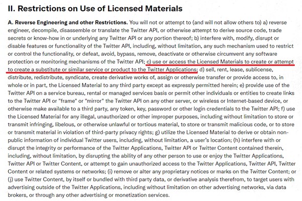 Twitterが開発者向け契約書を更新　「利用できない」と問題になっていたサードパーティーアプリが禁止に