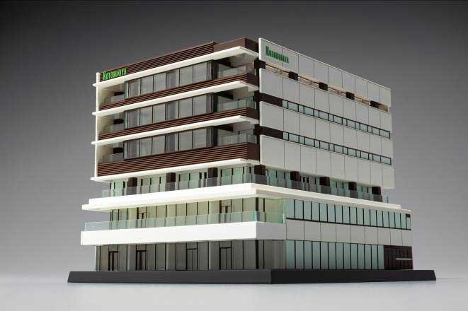 コトブキヤ、「壽屋本社ビル」を1／300スケールでプラモ化→「変形しますか？」「爆発シーン撮影だ！」「移動要塞にしたい」と盛り上がる