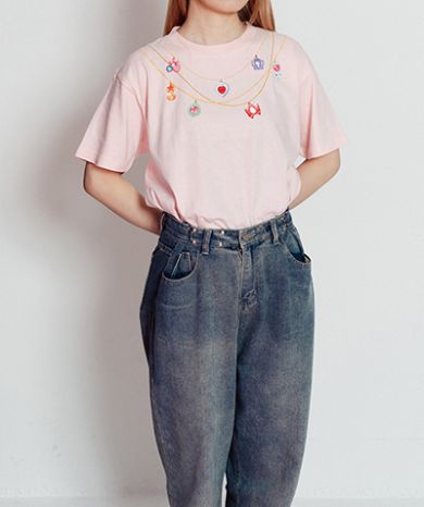 セボンスターTシャツ・ライトピンク