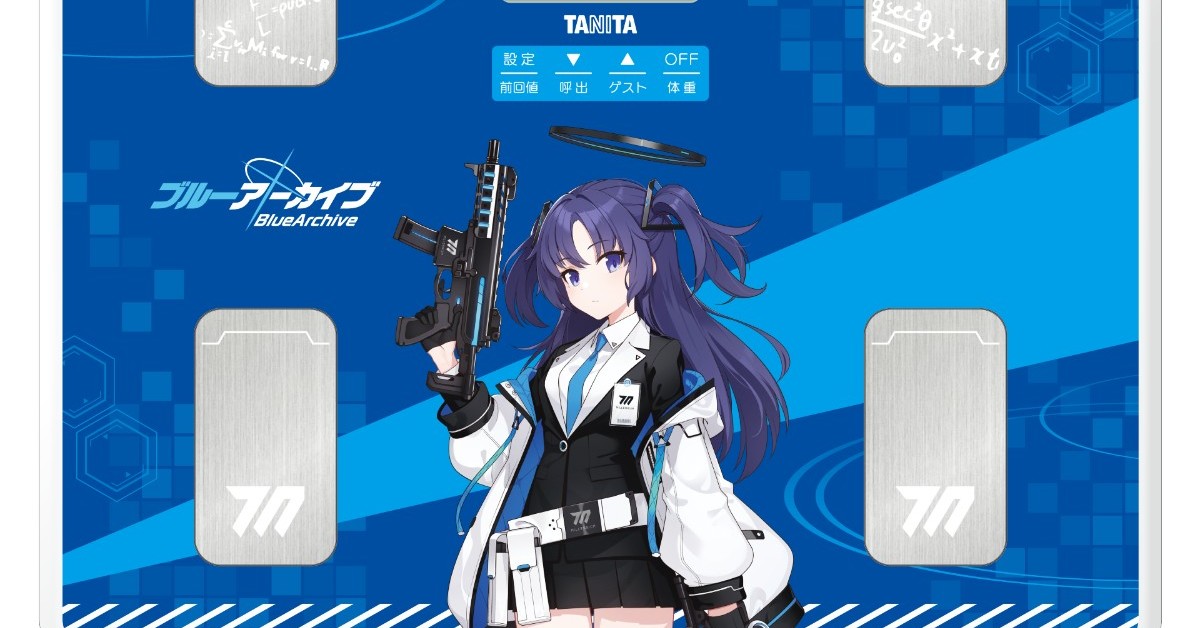 タニタ体重計　ブルーアーカイブ　ユウカ 受注生産商品】音声体組成計 BC-203-BA ブルーアーカイブ早瀬