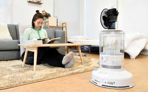 電源不要 暖気 循環 ストーブファン