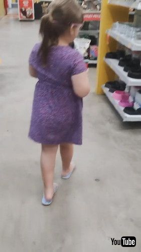 「Little Girl Followed Through Store by Duckling || ViralHog」