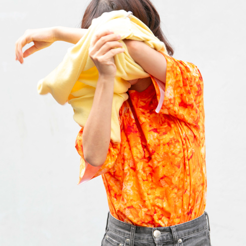 オムライスコーデ・インナー見せ