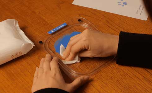 シヤチハタ いぬ・ねこ用 足形 作成キット 肉球 ぺたっち Makuake