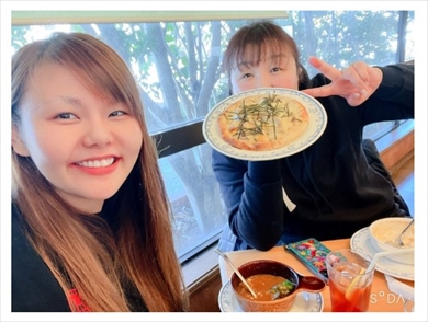 北斗晶と凛の親子ショット