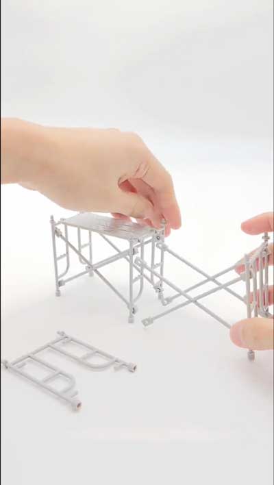 100均 ミニチュア 足場 縦横 連結