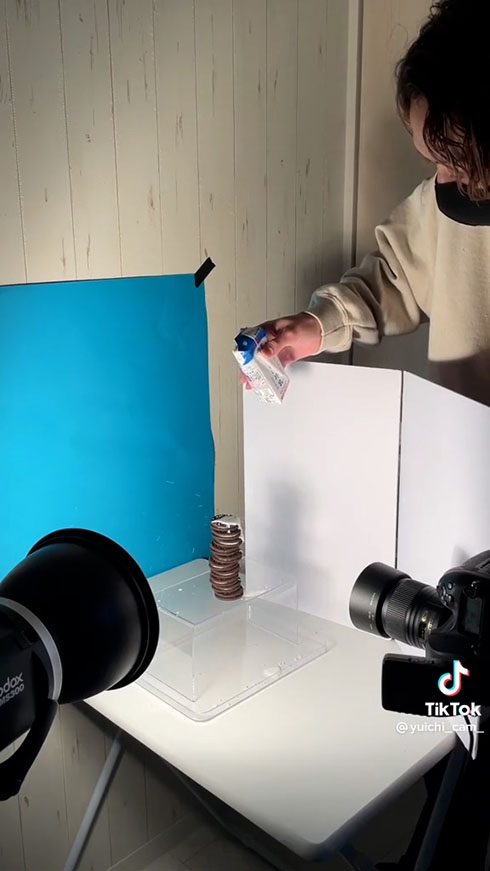 オレオの撮影風景