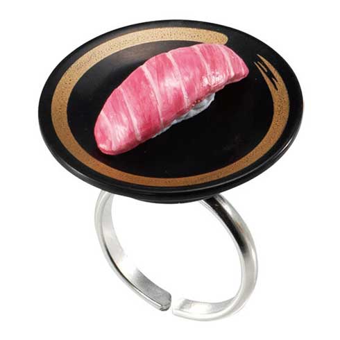 回転寿司 リング ミニチュア 回転 指輪 ベアリング内蔵 カプセルトイ