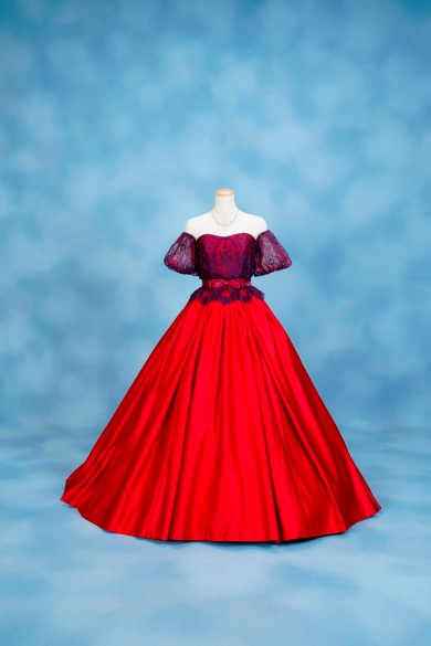 「白雪姫」の白雪姫をイメージしたカラードレスの画像
