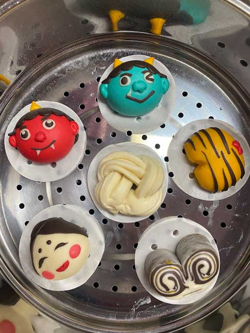 節分 饅頭 マントウ 蒸しパン 鬼 パンツ おかめ お多福