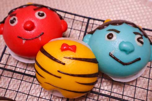 節分 饅頭 マントウ 蒸しパン 鬼 パンツ おかめ お多福