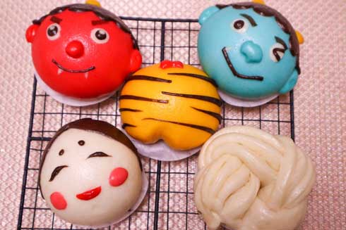 節分 饅頭 マントウ 蒸しパン 鬼 パンツ おかめ お多福