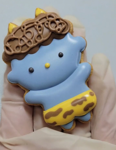 アイシングクッキーで節分にぴったりな鬼を作成