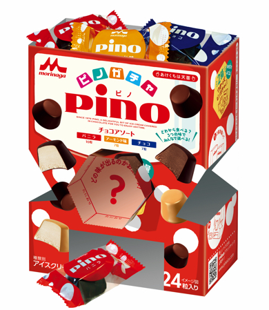 10歳の男の子が「ピノ」の箱でガチャガチャを作成