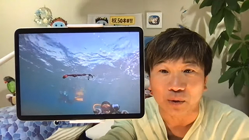 YouTube水面のリボンイワシ