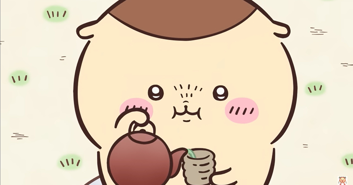 くりまんじゅう先輩がお酒ではなく“お茶”を……!? アニメ「ちい
