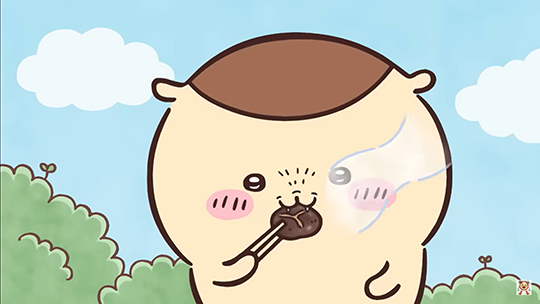 くりまんじゅう先輩がお酒ではなく“お茶”を……!? アニメ「ちい
