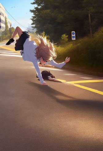 AIイラストはコケているところが描けない