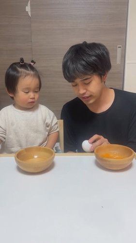 初めての卵割り