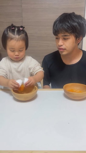 初めての卵割り