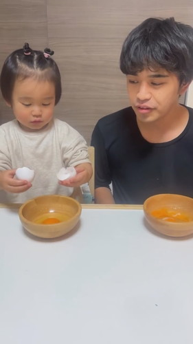 初めての卵割り