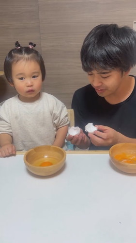 初めての卵割り