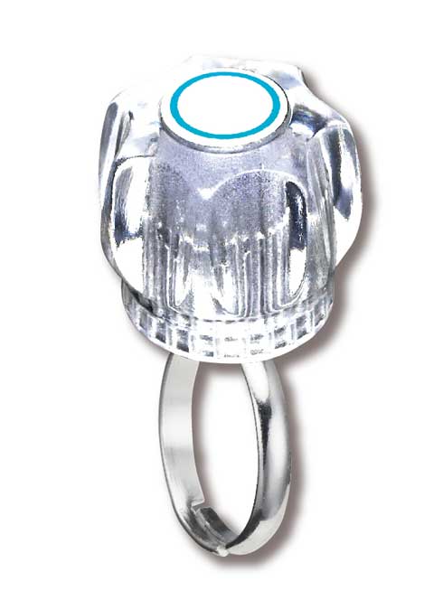 蛇口 クリスタルハンドル ミニチュア 指輪 回る 水栓 リング カプセルトイ