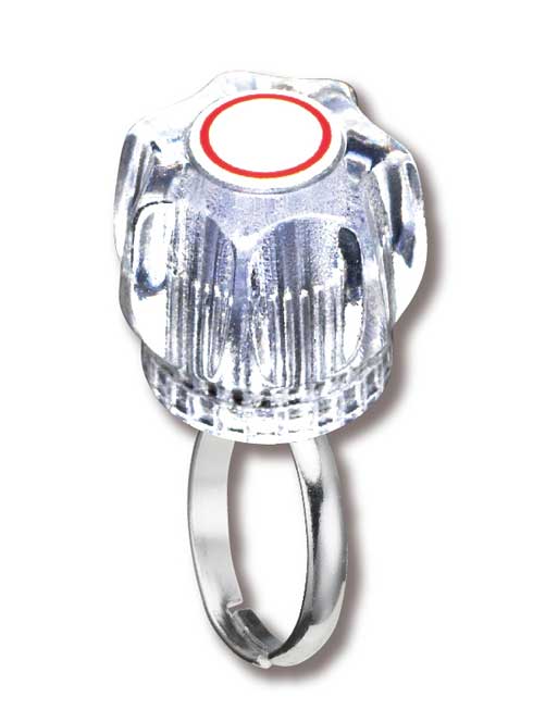 蛇口 クリスタルハンドル ミニチュア 指輪 回る 水栓 リング カプセルトイ