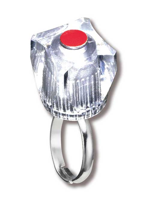 蛇口 クリスタルハンドル ミニチュア 指輪 回る 水栓 リング カプセルトイ