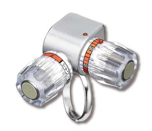 蛇口 クリスタルハンドル ミニチュア 指輪 回る 水栓 リング カプセルトイ