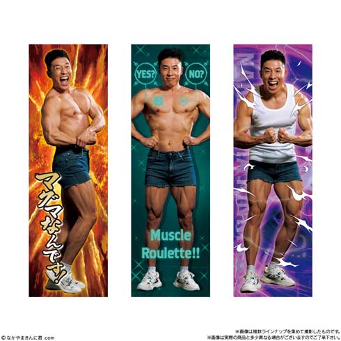 なかやまきんに君 たんぱく質入りチョコBAAAAR!! チョコバー ステッカー バンダイ