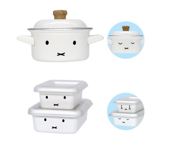 ミッフィー ホーロー 鍋 各容器セット キッチン カプセルトイ
